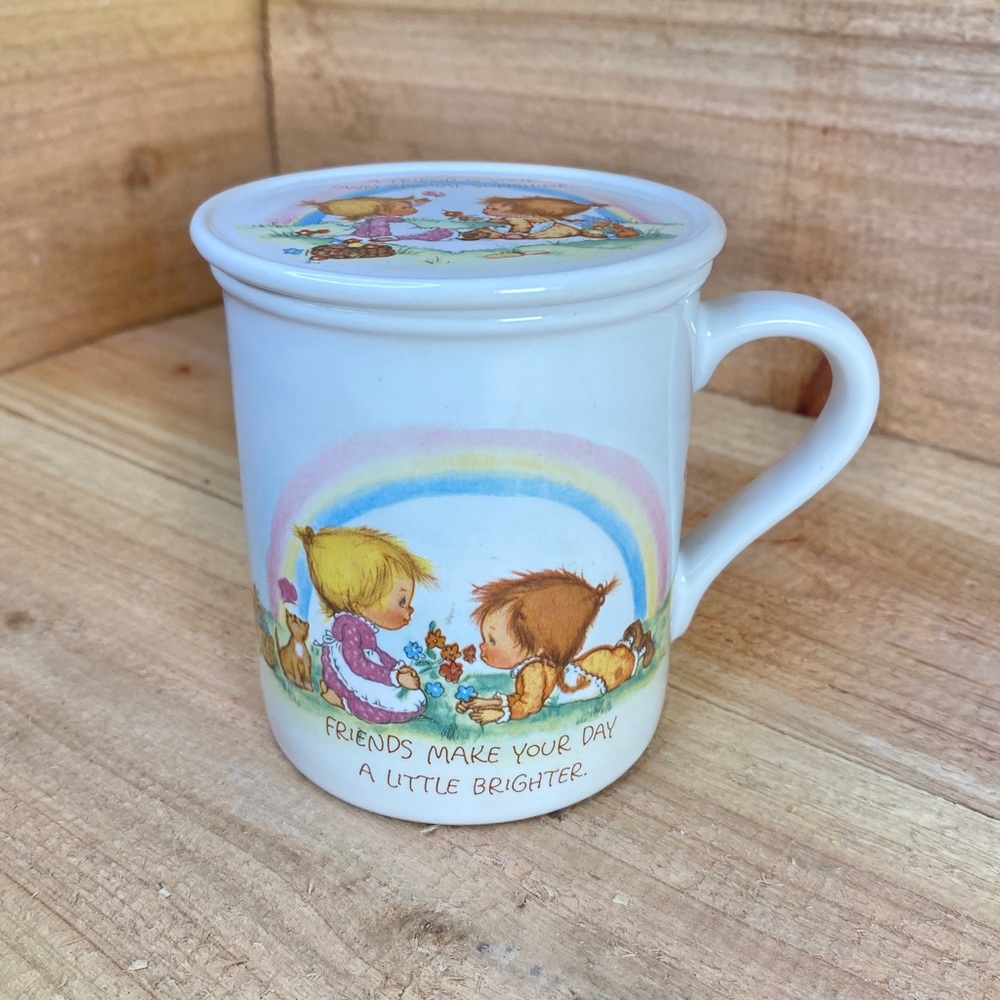 1983 Hallmark Mug Mates “Friends Make Your Day a Little Brighter” Betsey Clark - Picture 1 of 6